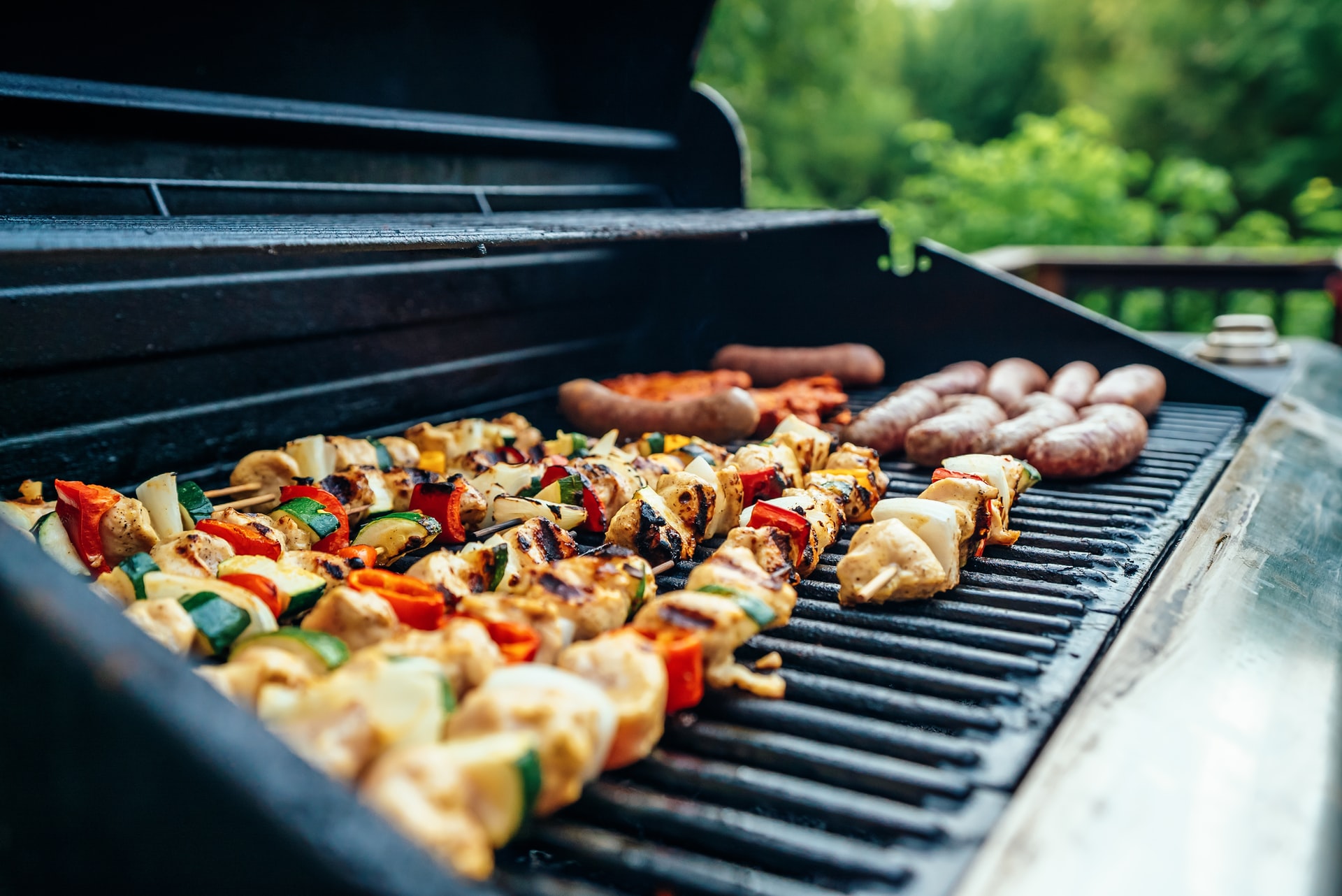 BBQ food is a staple at garden parties