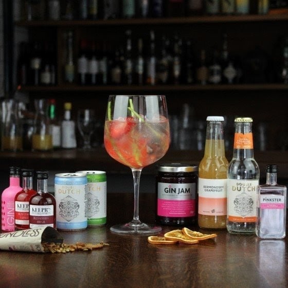 Treat your sister or best friend to a craft pink gin