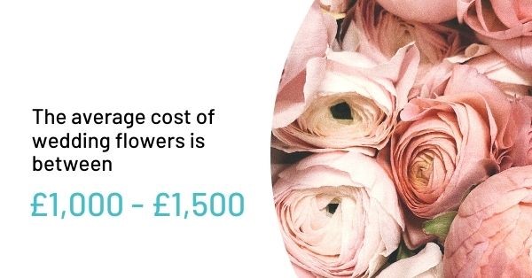 The average person spends over £1000 on wedding flowers