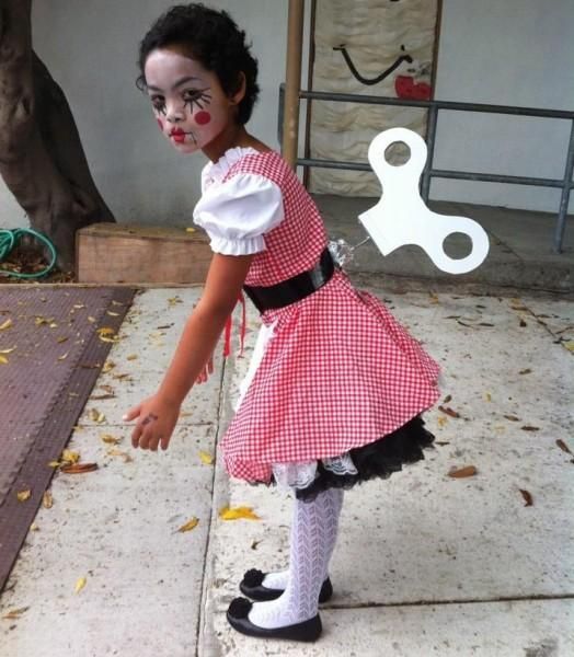Wind up doll costume