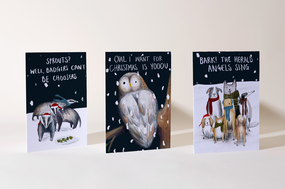3 cards from the RSPCA x thortful collection